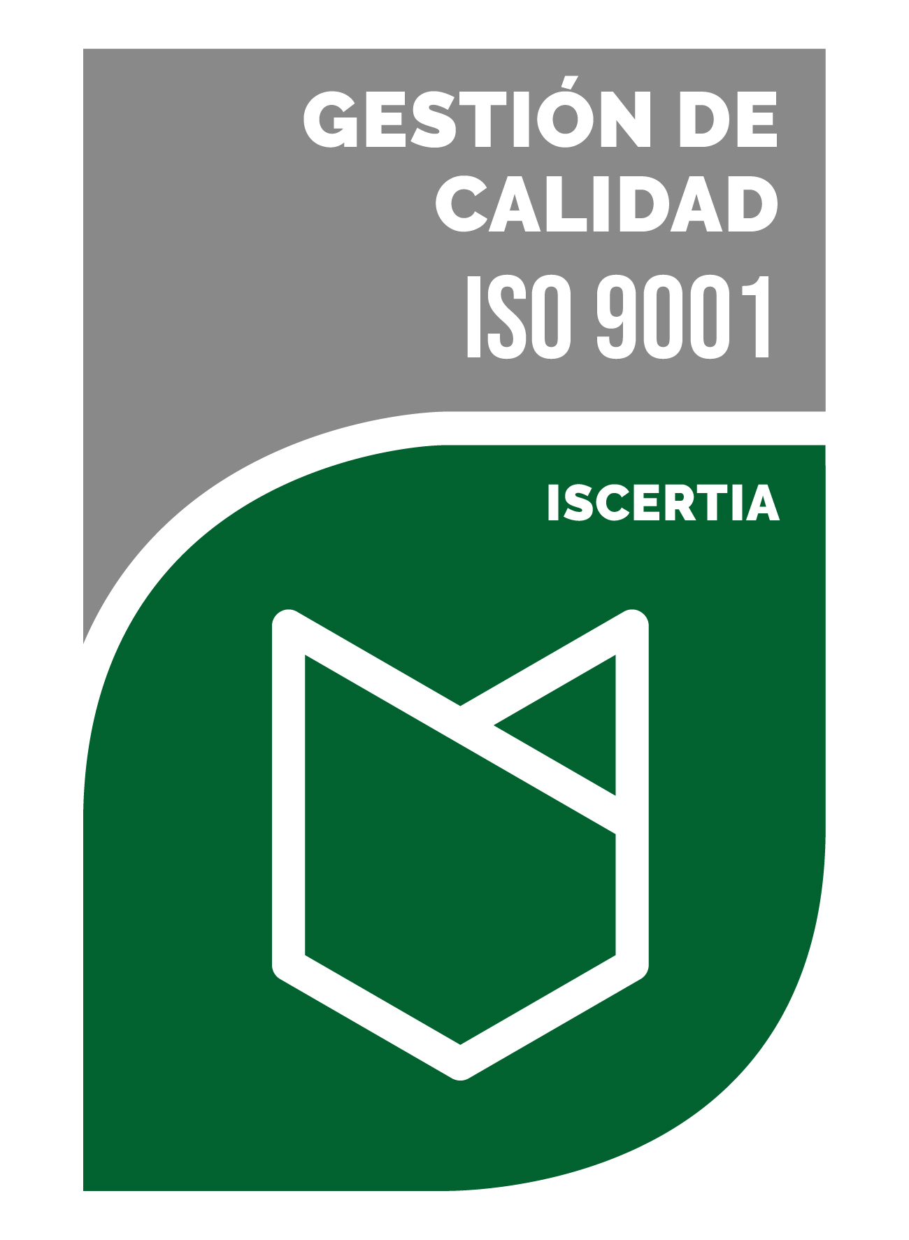 Sello ISO 9001 — Iscertia